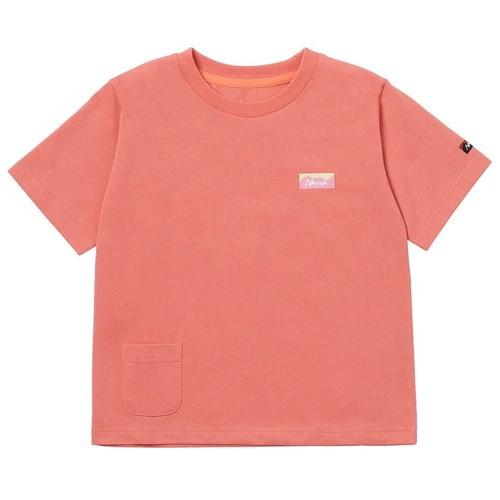 (NANGA)ナンガ ECO HYBRID ミニボックスロゴKIDS TEE (PINK) 110