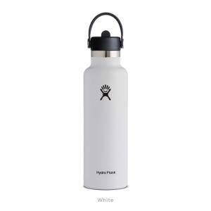 (Hydro Flask)ハイドロフラスク HYDRATION 21oz STANDARD MOUTH FLEX STRAW White 890010｜wins