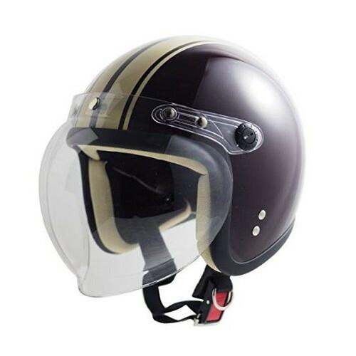 NISCO ニスコ A・NT-70 シールド付JETヘルメット BR/IVライン