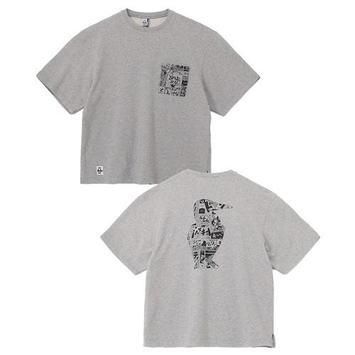 CHUMS チャムス ループパイルオノマトペショートスリーブクルートップ H/Gray