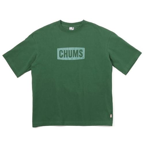 (CHUMS)チャムス Heavy Weight CHUMS Logo T  (Dk GRN)