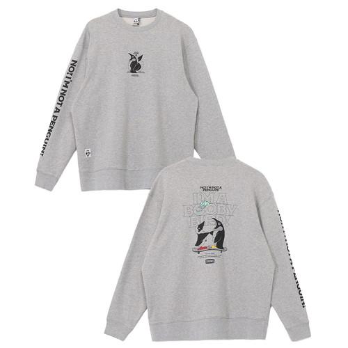CHUMS チャムス ループパイルアイムアブービーバードクルートップ H/Gray   レディース