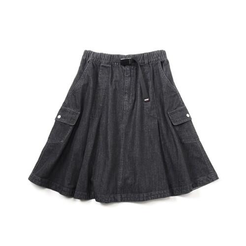 (CHUMS)チャムス Beaver Cargo Skirt  (Black Denim)
