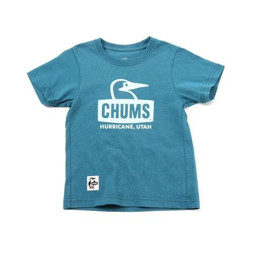 (CHUMS)チャムス キッズブービーフェイスTシャツ  (Teal)