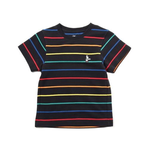 (CHUMS)チャムス KD Booby Border Pique T-Shirt  (BK/RBW...