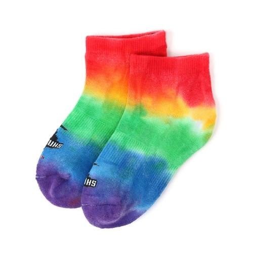 (CHUMS)チャムス Kid&apos;s Tie-Dye Ankle Socks  (Rainbow)