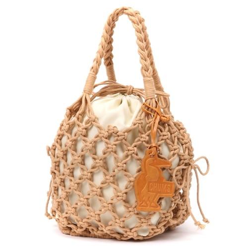 (CHUMS)チャムス Knitting Rope Mini Tote Bag (Beige)