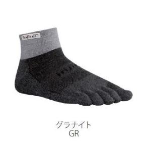 インジンジ トレイルMW ミニクルー グラナイト S injinji