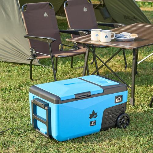 LOGOS ロゴス 野電 エレキャン・凍結冷凍冷蔵庫 25-BF-30℃/20℃ 2ドア ホイール