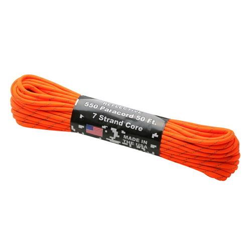 Atwood Rope アットウッドロープ パラコードリフレクティブ ネオンオレンジ  4mm 15...