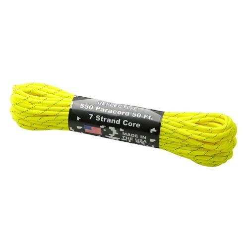 Atwood Rope アットウッドロープ パラコードリフレクティブ ネオンイエロー  4mm 15...