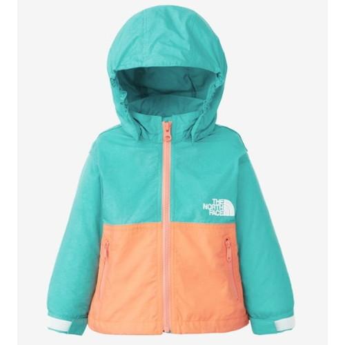 (THE NORTH FACE)ノースフェイス コンパクトジャケット (ガイザーアクア×ブライトカン...