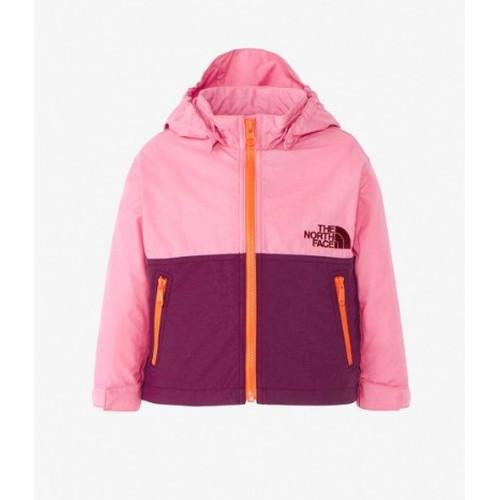(THE NORTH FACE)ノースフェイス コンパクトジャケット ベビー (オーキッドピンク×ボ...