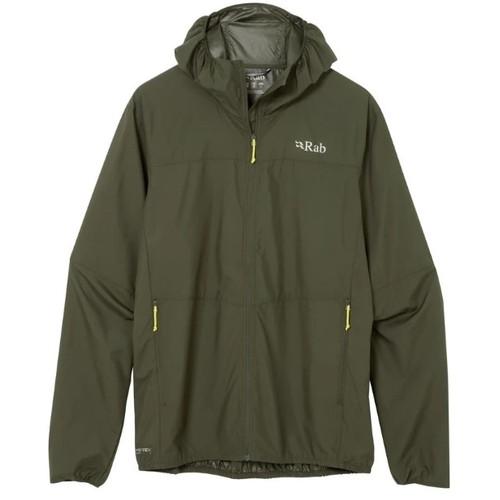 Rab ラブ ウィンドギャザーフーディー  Army