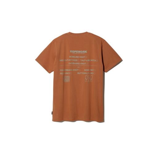 (snow peak)スノーピーク ROPEWORK T shirt (Brown)