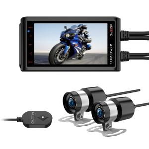AKEEYO ドライブレコーダー バイク用  防水カメラ 画面揺れ防ぎ