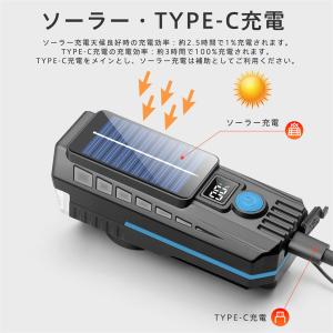 自転車ライト 2000ルーメン ベル付き 高輝...の詳細画像3