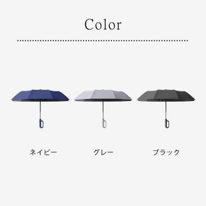 「2個目半額」折りたたみ傘 逆折り式 自動開閉...の詳細画像1