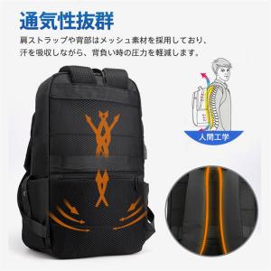リュックサック メンズ レディース 無地 充電...の詳細画像5