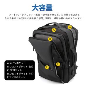 リュックサック メンズ 無地 ビジネスバッグ ...の詳細画像2