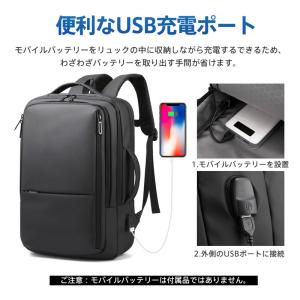 リュックサック メンズ 無地 ビジネスバッグ ...の詳細画像4