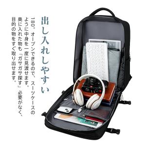 リュックサック メンズ レディース 無地 パソ...の詳細画像3