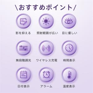 デスクライト LED 卓上ライト ワイヤレス充...の詳細画像2