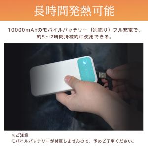 電気毛布 着る毛布 ひざ掛け USB給電式 8...の詳細画像5