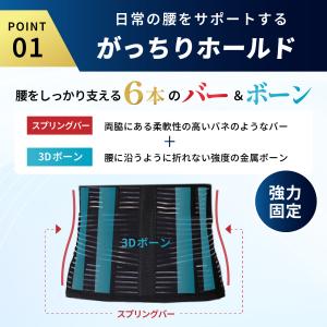 腰痛ベルト 夏用 腰サポーター 薄型 メッシュ...の詳細画像4