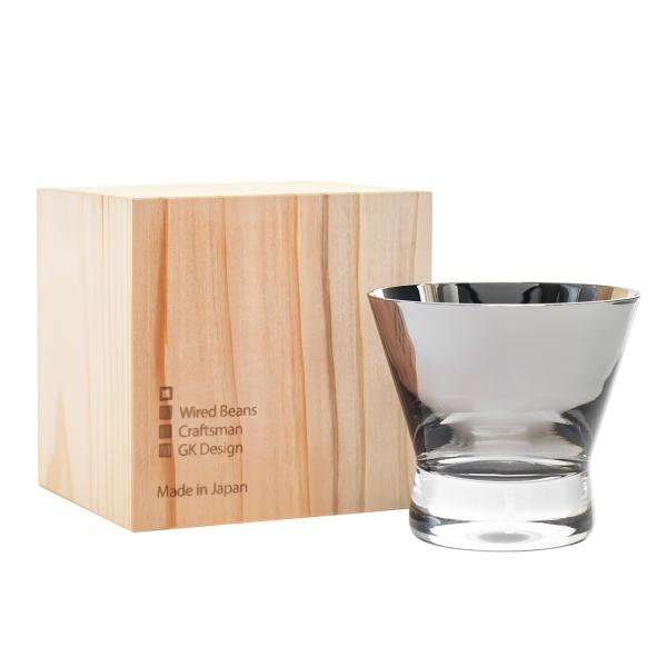 生涯を添い遂げるグラス ロックグラス ロックf チタンシルバー 国産杉箱 職人技 ギフト プレゼント...