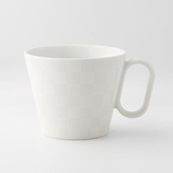 生涯を添い遂げるマグ マグカップ 有田焼 市松 佐賀県 ホワイトマット ギフト プレゼント 日本製 ...