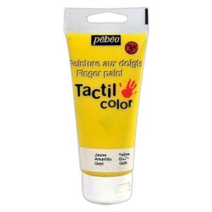 フィンガーペイント 紙用 80ml イエロー pebeo ペベオジャポン Tactil color Peinture aux doigts Finger paint｜wise-life