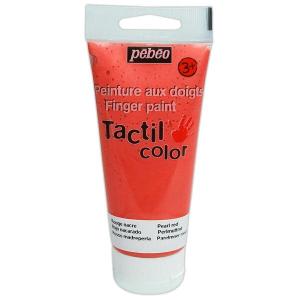 フィンガーペイント 紙用 80ml レッドパール pebeo ペベオジャポン Tactil color Peinture aux doigts Finger paint｜wise-life