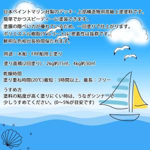塗料 FRPマリン 4kg ホワイト 日本ペイ...の詳細画像2