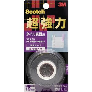 まとめ買い 10巻入 Scotch 超強力 両面テープ タイル表面用 KST-19R 3M 屋内 屋外用 幅19mm 長さ1.5m 厚み1.1mm M1｜wise-life