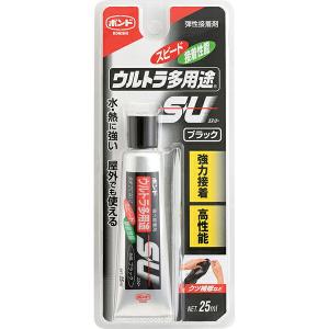 まとめ買い 5本入 ボンド ウルトラ多用途SU ブラック 25ml コニシ 強力接着 高性能 水・熱に強い 屋外でも使える M1｜wise-life