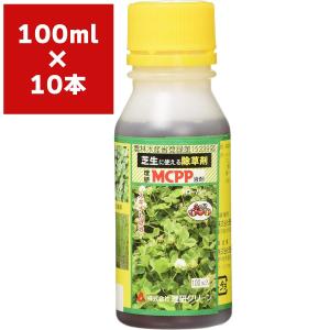 まとめ買い 10本入 MCPP液剤 100ml 理研グリーン 芝生に使える除草剤 芝生用除草剤 環境にやさしい除草剤 芝生専用 スギナ スリツメクサ 除草剤 送料無料｜wise-life