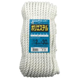 ポリエステル トラックロープ  12mm×30m TRS-6 ユタカメイク 引張り強さ10.70KN(1100kgf)｜ワイズライフYahoo!店