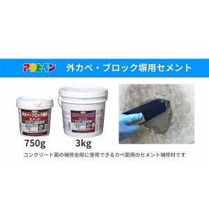 コンクリート補修材 外カベ・ブロック塀用セメン...の詳細画像2
