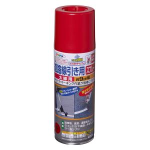 アサヒペン 塗料 道路線引き用スプレー 400ml 白 太線用 水性塗料
