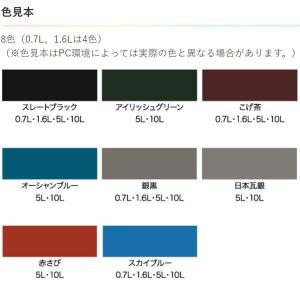遮熱塗料 水性屋根用遮熱塗料 1.6L こげ茶...の詳細画像3