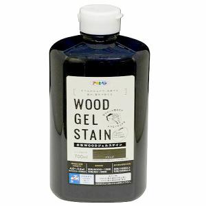 水性WOOD ジェルステイン 700ml ブラック アサヒペン 水性塗料｜wise-life