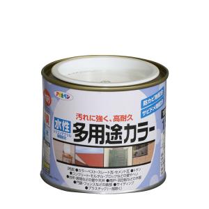 水性多用途カラー 1/5L 白 アサヒペン 無臭 防カビ剤配合 サビドメ剤配合 シックハウス対策品 多用途水性塗料｜wise-life