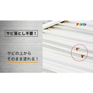 塗料 油性シルバーペイント トタン用 6kg ...の詳細画像3