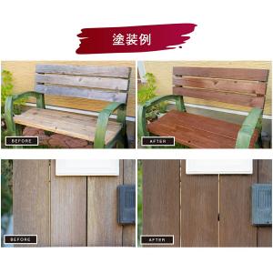 塗料 油性強着色ウッドステイン 7L マホガニ...の詳細画像2