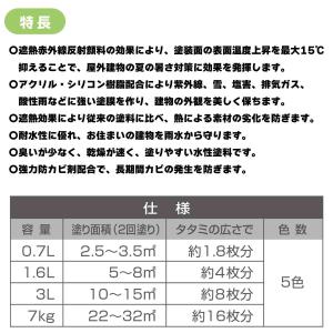 水性シリコン遮熱多用途 新クリーム 7kg カ...の詳細画像2