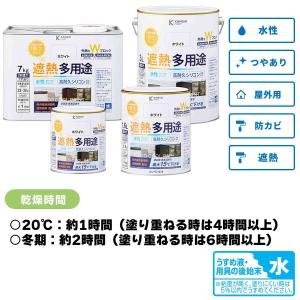 水性シリコン遮熱多用途 新クリーム 7kg カ...の詳細画像4