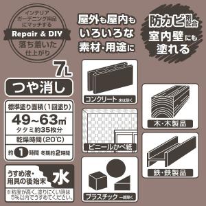 塗料 マットペイント 7L リネンホワイト カ...の詳細画像1