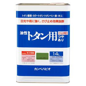 カンペハピオ（Kanpe Hapio） 塗料 油性トタン用 14L スカイブルー