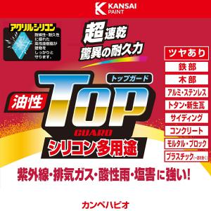 塗料 油性トップガード 7L 白 カンペハピオ...の詳細画像2